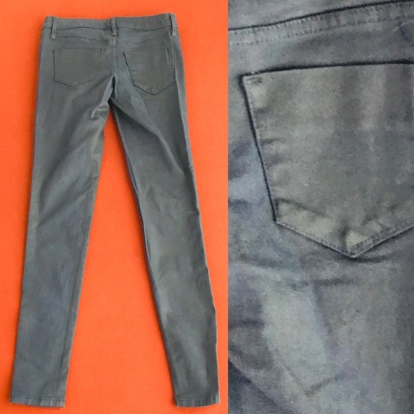 MOSSIMO SUPPLY CO. Dark Laminated SKINNY JEANS  00 - Picture 2 of 7